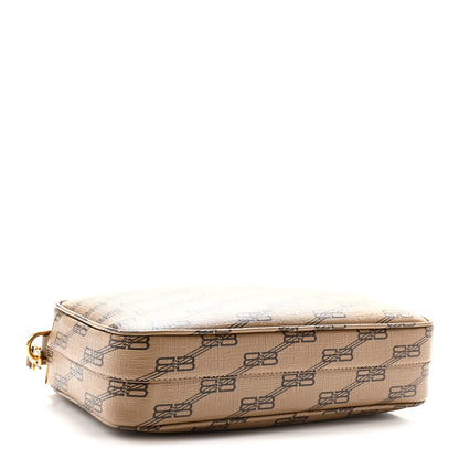 Balenciaga Coated Canvas BB Monogram Medium Signature Camera Bag Beige Brown 4 of 10