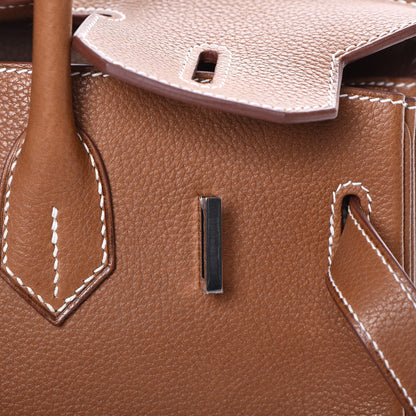 Hermes Natural Barenia Faubourg Birkin 30 Fauve 22 of 27