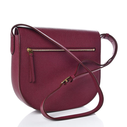 Celine Grained Calfskin Medium Trotteur Plum 3 of 9