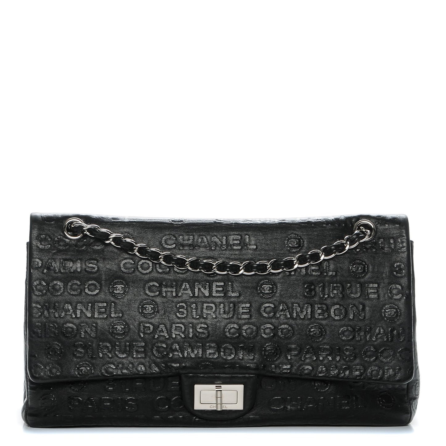 Calfskin Unlimited Jumbo Double Flap Black