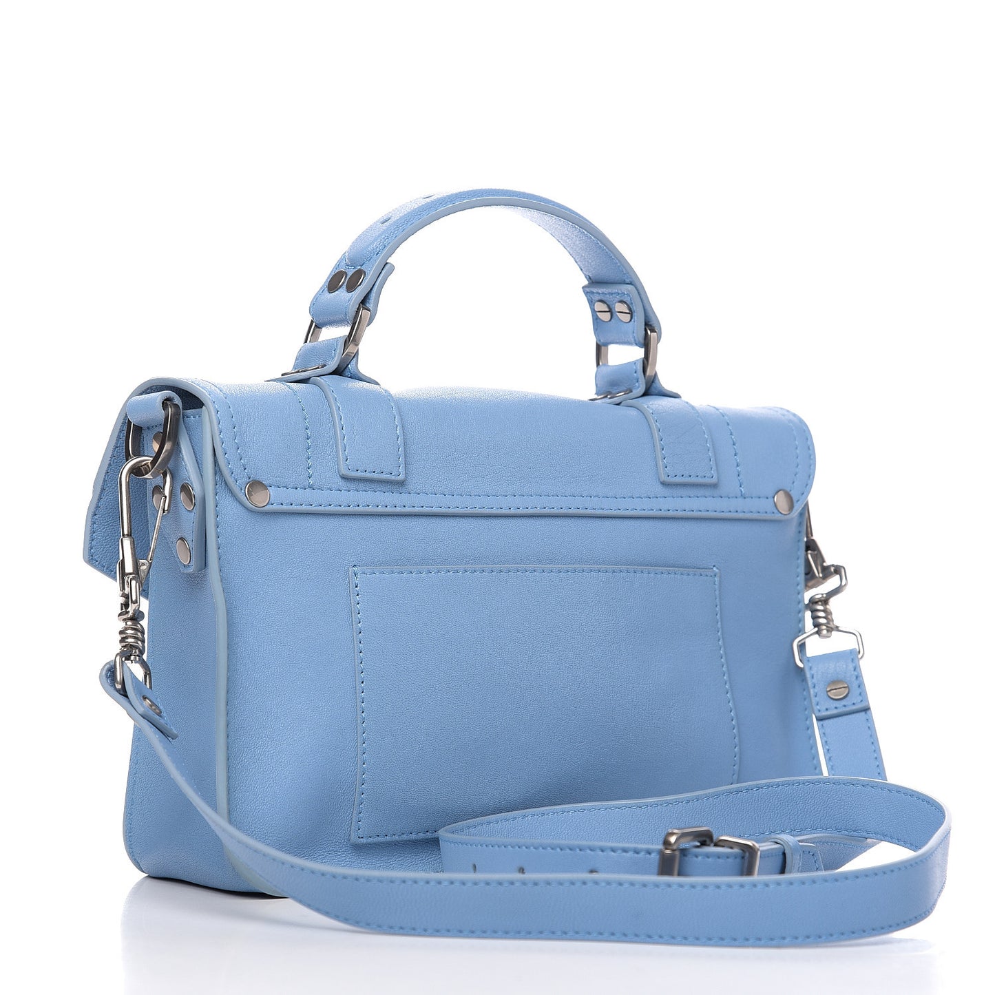 Lambskin Tiny PS1 Satchel Light Blue