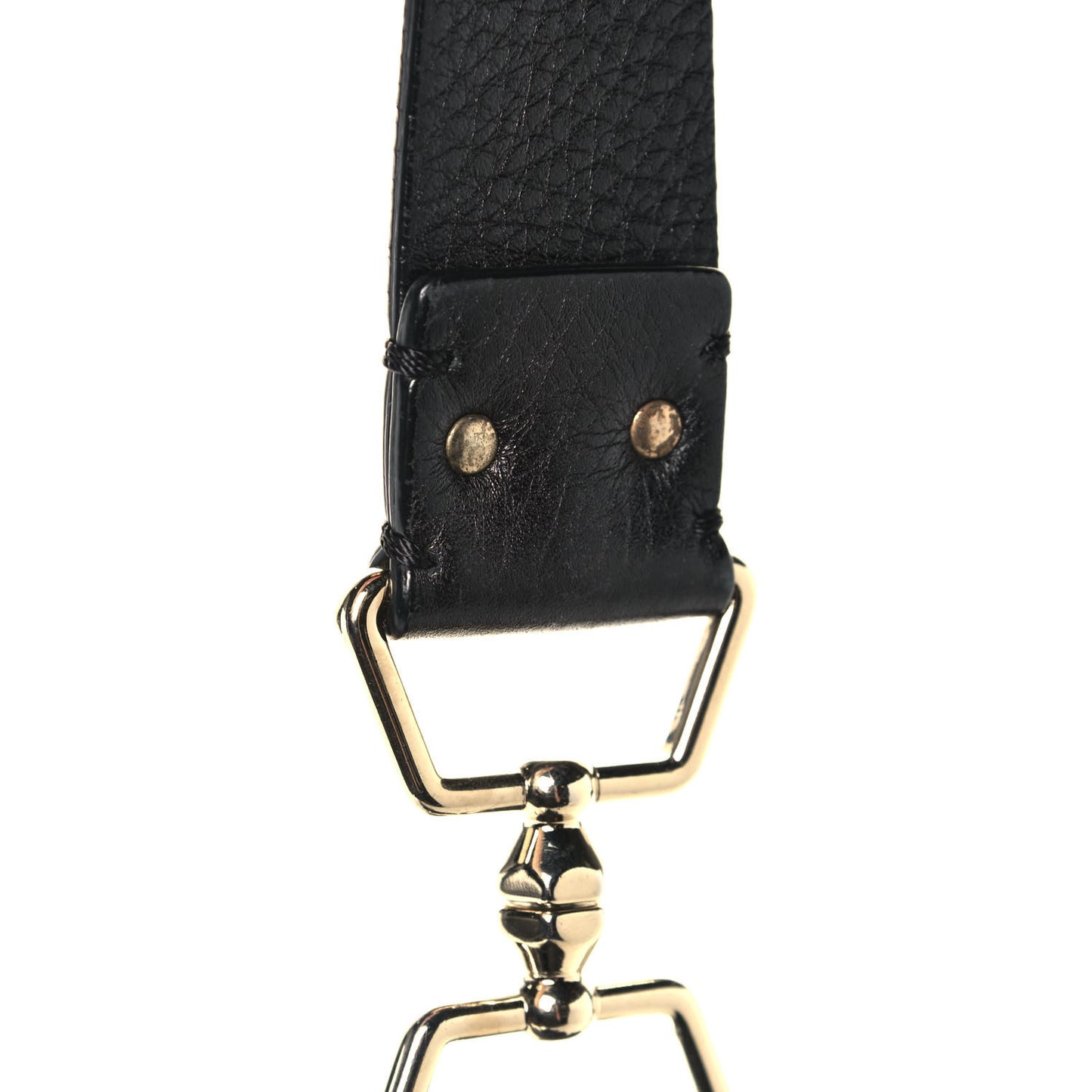 Pebbled Calfskin Large Rockstud Flip-Lock Messenger Bag Black