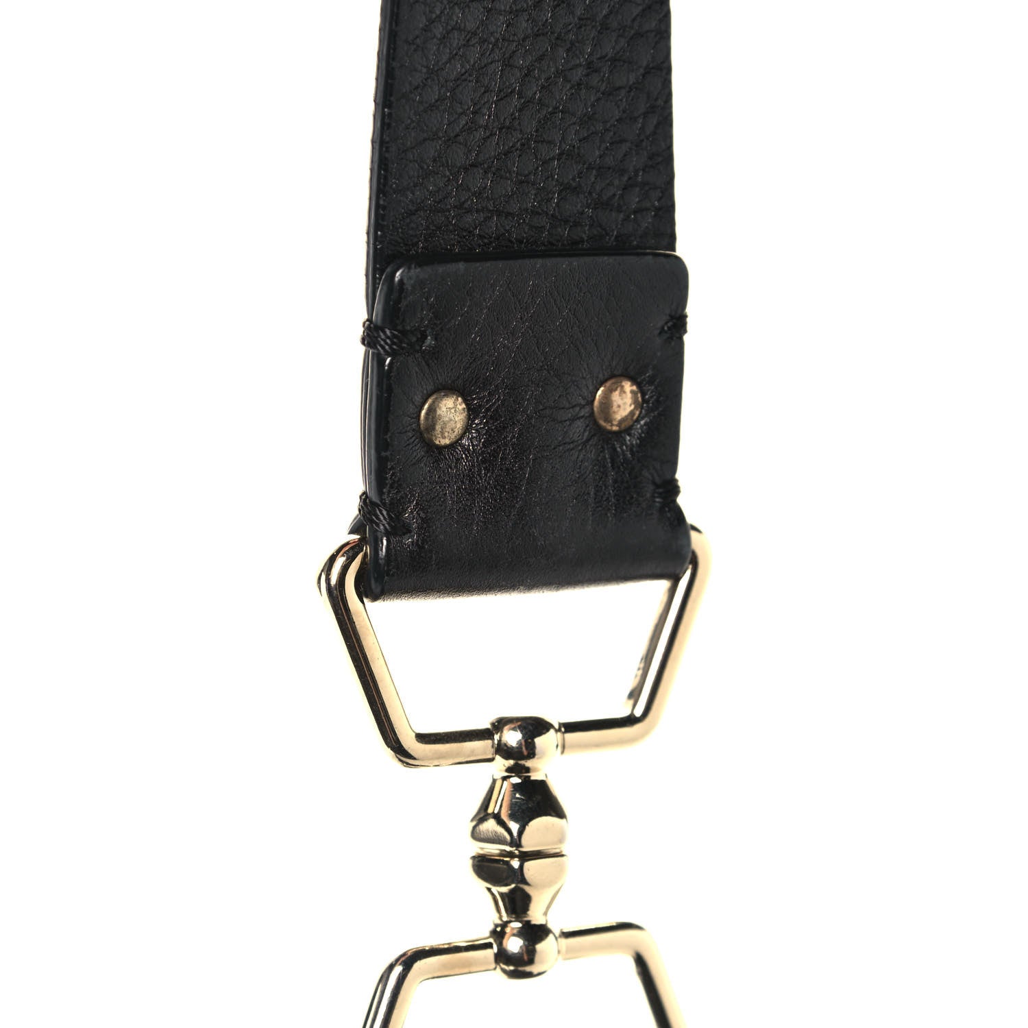 Valentino Garavani Pebbled Calfskin Large Rockstud Flip-Lock Messenger Bag Black 18 of 18