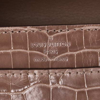 Louis Vuitton Alligator Chain Louise GM Taupe 6 of 7