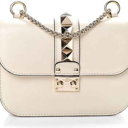 Valentino Garavani Vitello Small Glam Lock Rockstud Flap Ivory 7 of 14