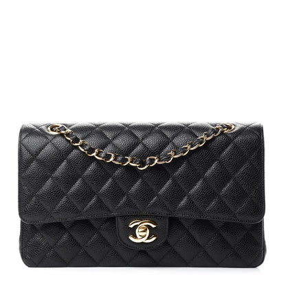 Chanel Caviar Quilted Medium Double Flap Black 1 of 12