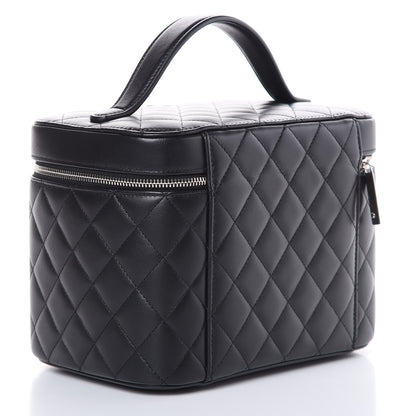 Chanel Lambskin Quilted Large Vanity Pouch Black 3 of 8