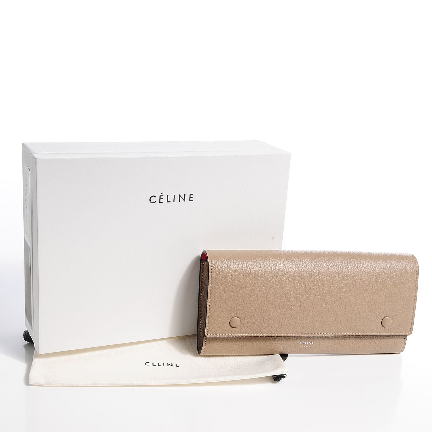 Celine Calfskin Large Multifunction Flap Wallet Dune 5 of 9