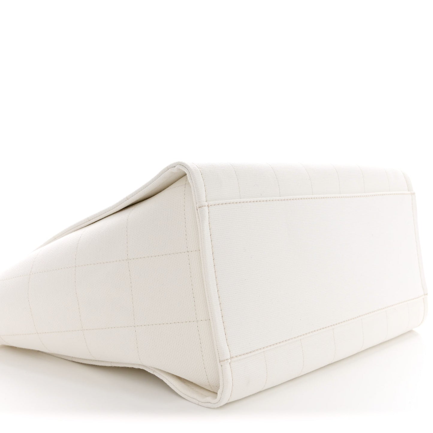 Cotton Medium Deauville Tote White