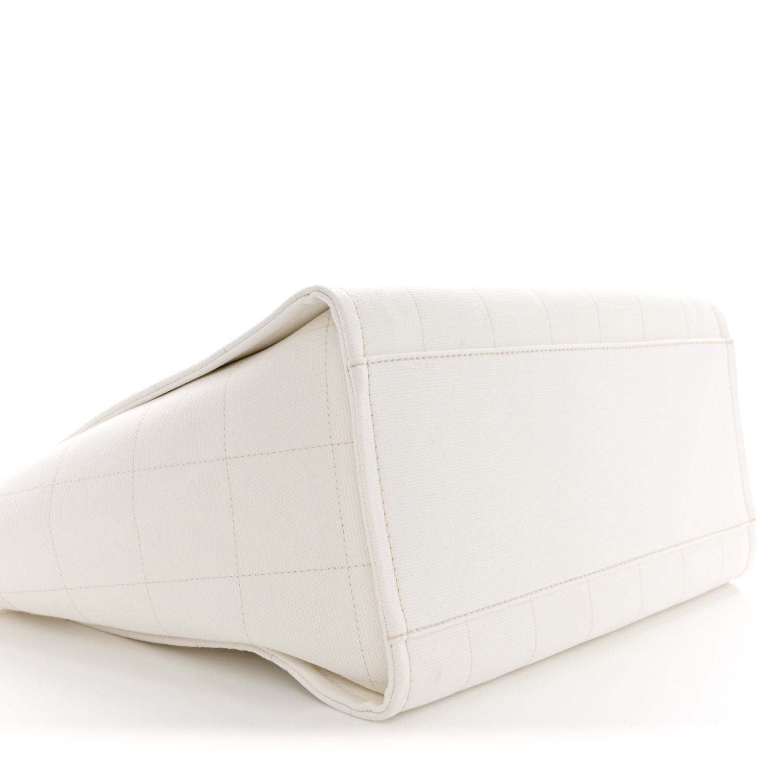 Chanel Cotton Medium Deauville Tote White 10 of 16