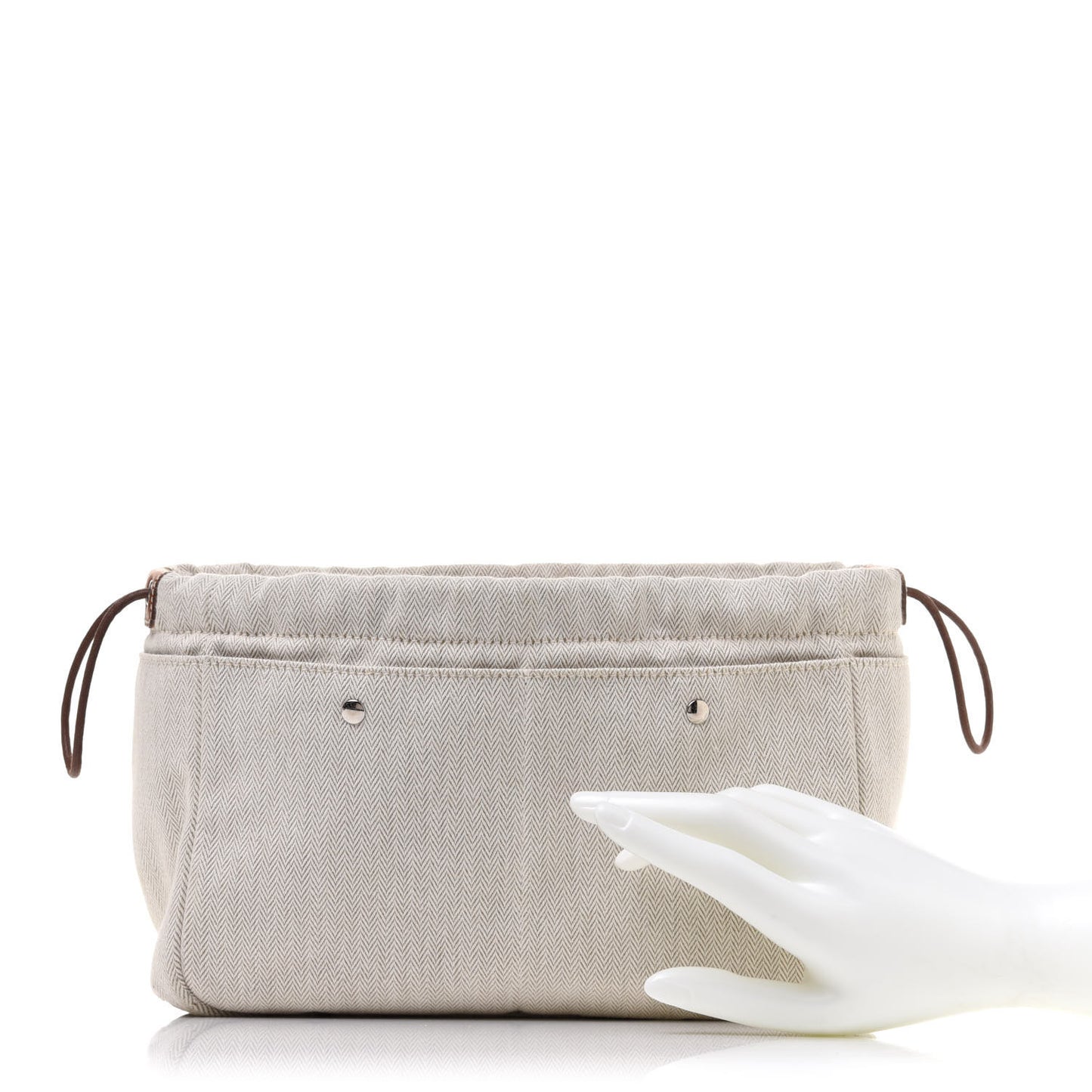Canvas Barenia Fourbi 25 MM Pouch Naturel Fauve