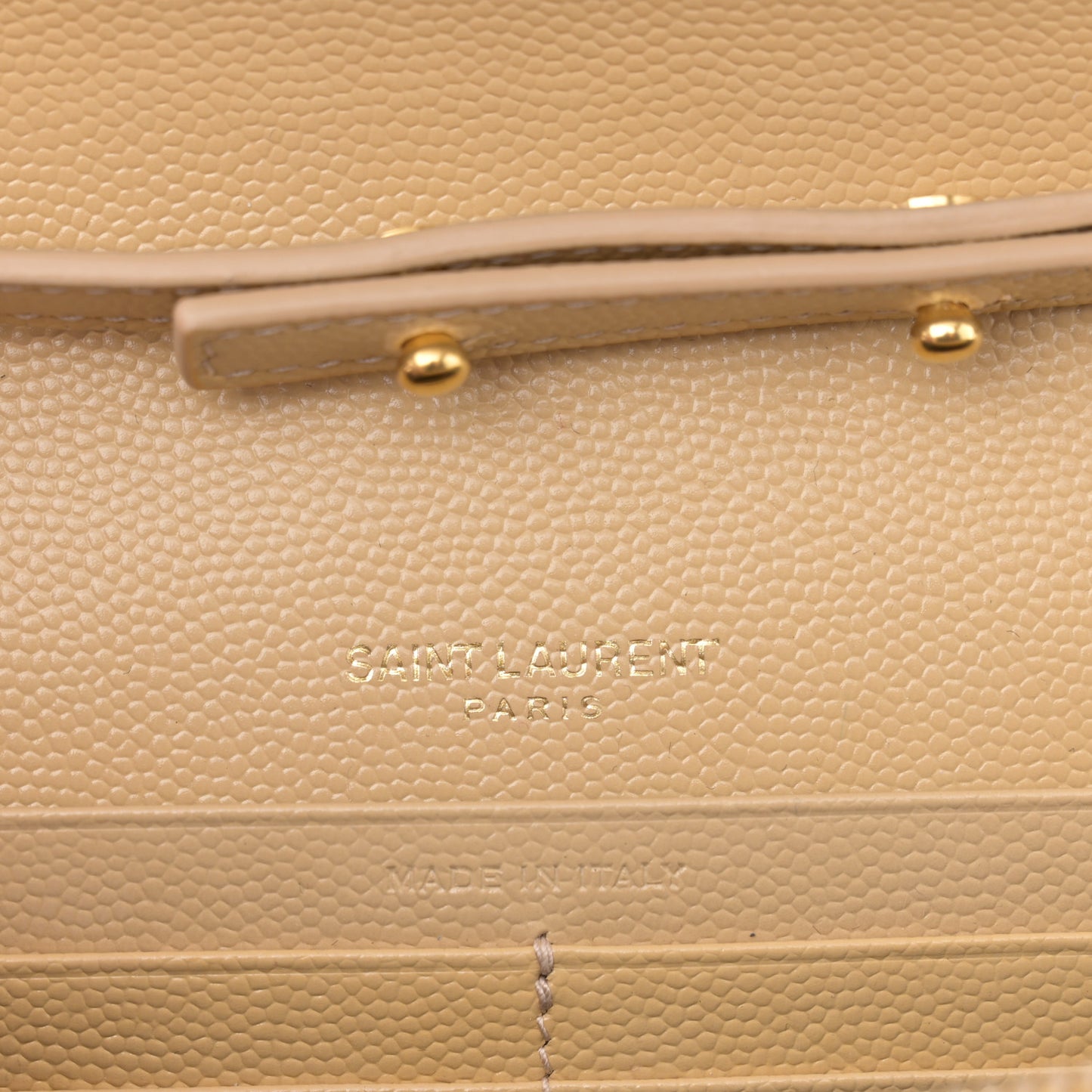 Grain De Poudre Matelasse Chevron Monogram Chain Wallet Nude Powder