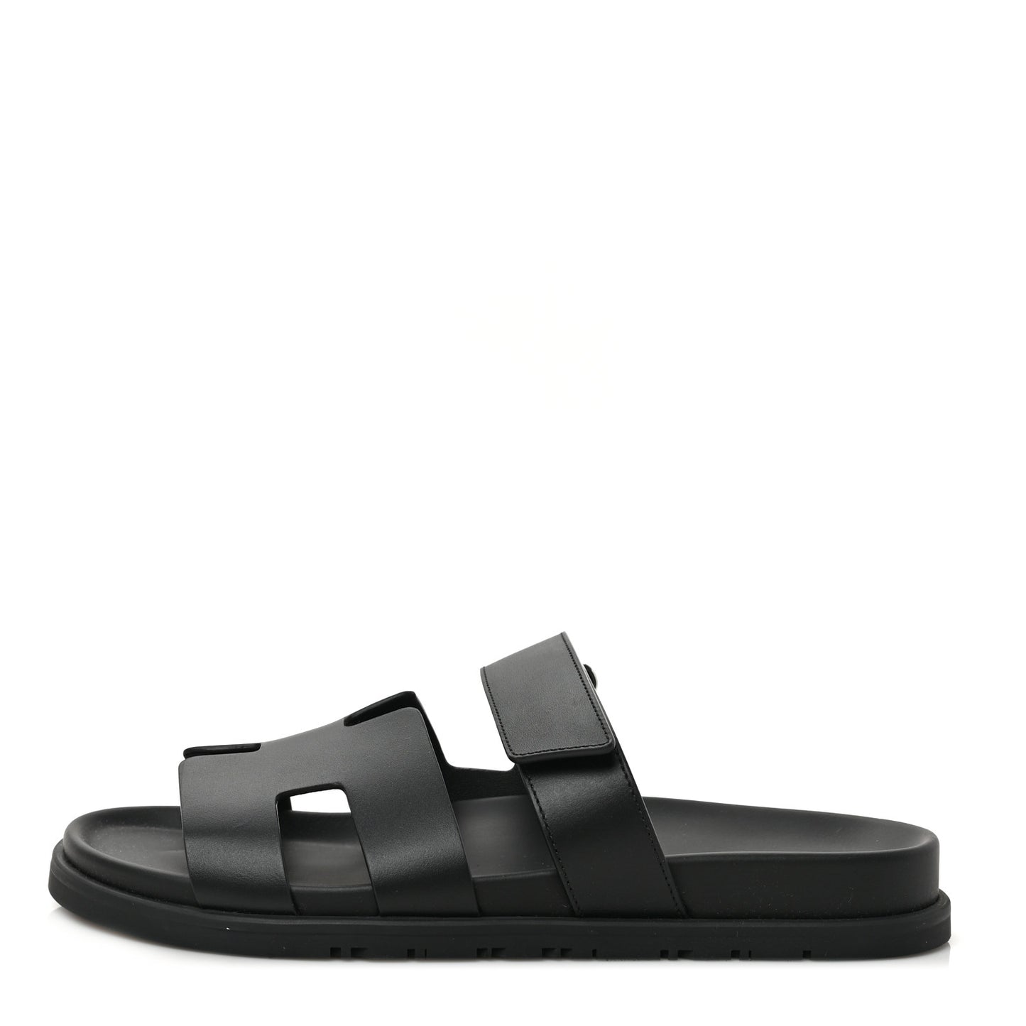 Calfskin Womens Chypre Sandals 40.5 Black