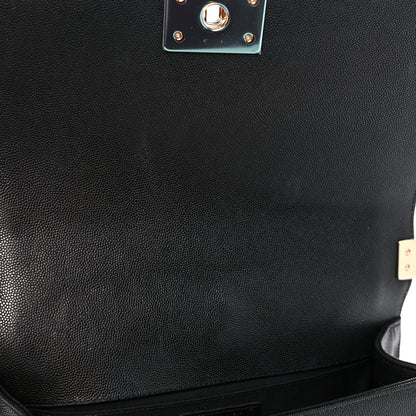 Chanel Caviar Quilted Medium Boy Flap Black 11 of 11