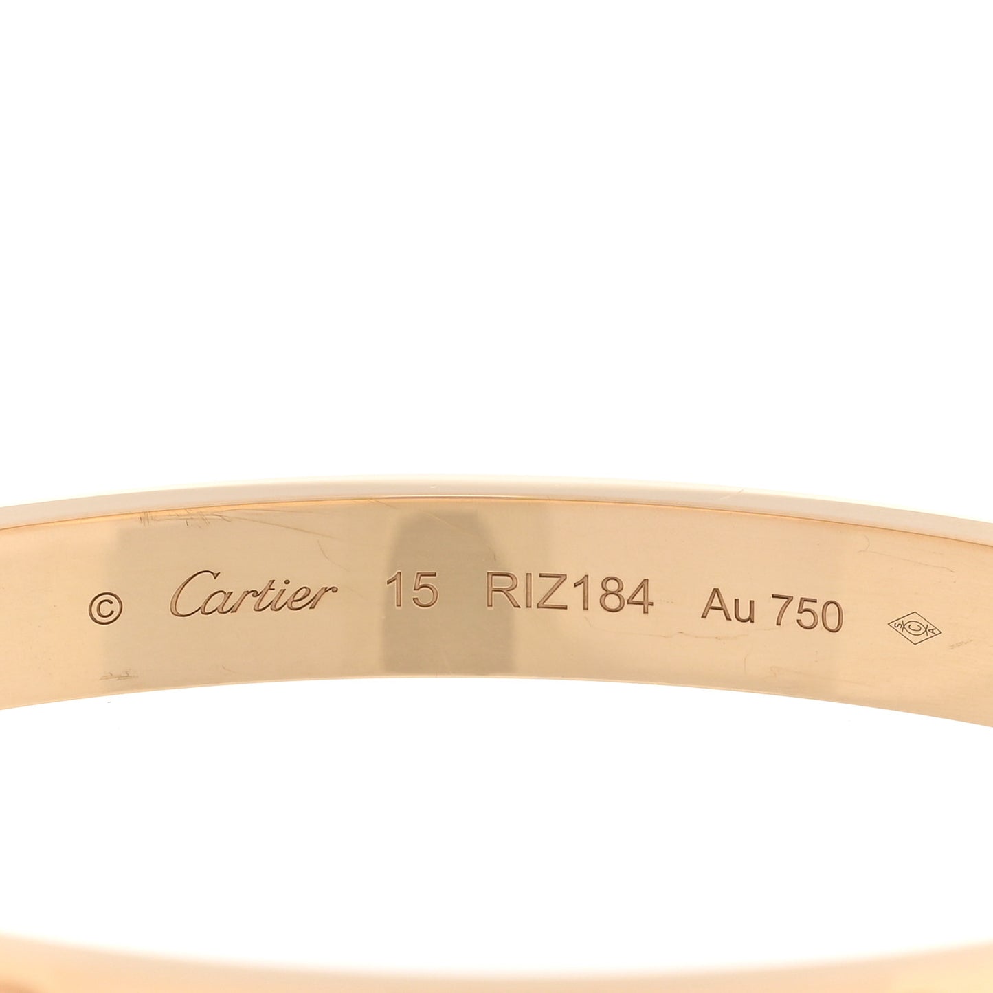 18K Yellow Gold LOVE Bracelet 15