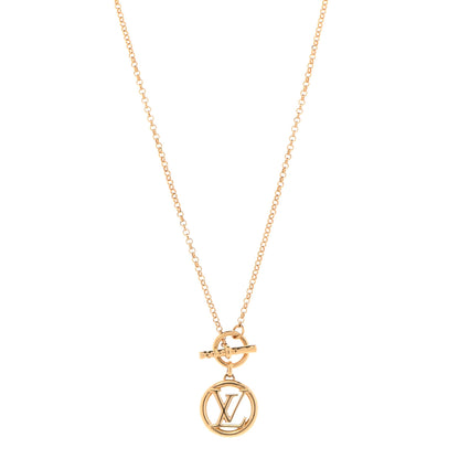 Louis Vuitton Metal Baby Louise Necklace Gold 1 of 7