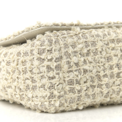 Christian Dior Tweed Cannage Small Caro Bag White 9 of 12