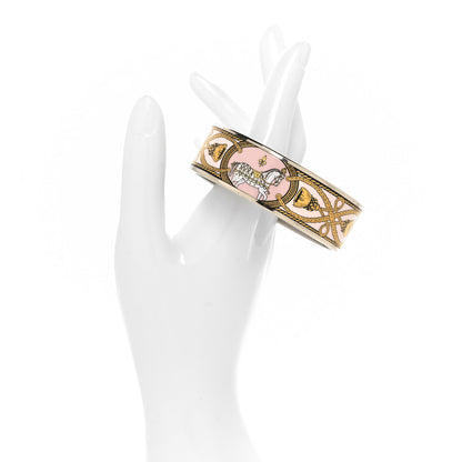 Hermes Enamel Printed Wide Grand Apparat Bracelet 70 2 of 5