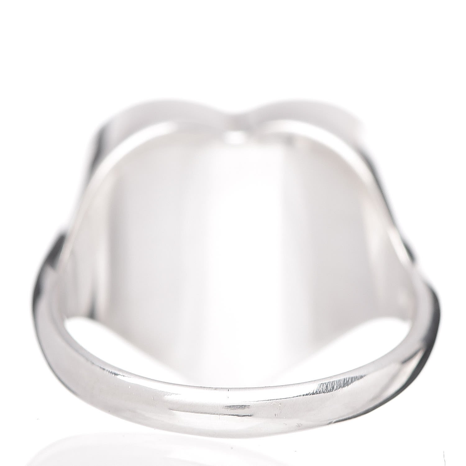 Tiffany Sterling Silver Diamond Return To Heart Ring 53 6.25 4 of 5