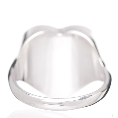 Tiffany Sterling Silver Diamond Return To Heart Ring 53 6.25 4 of 5