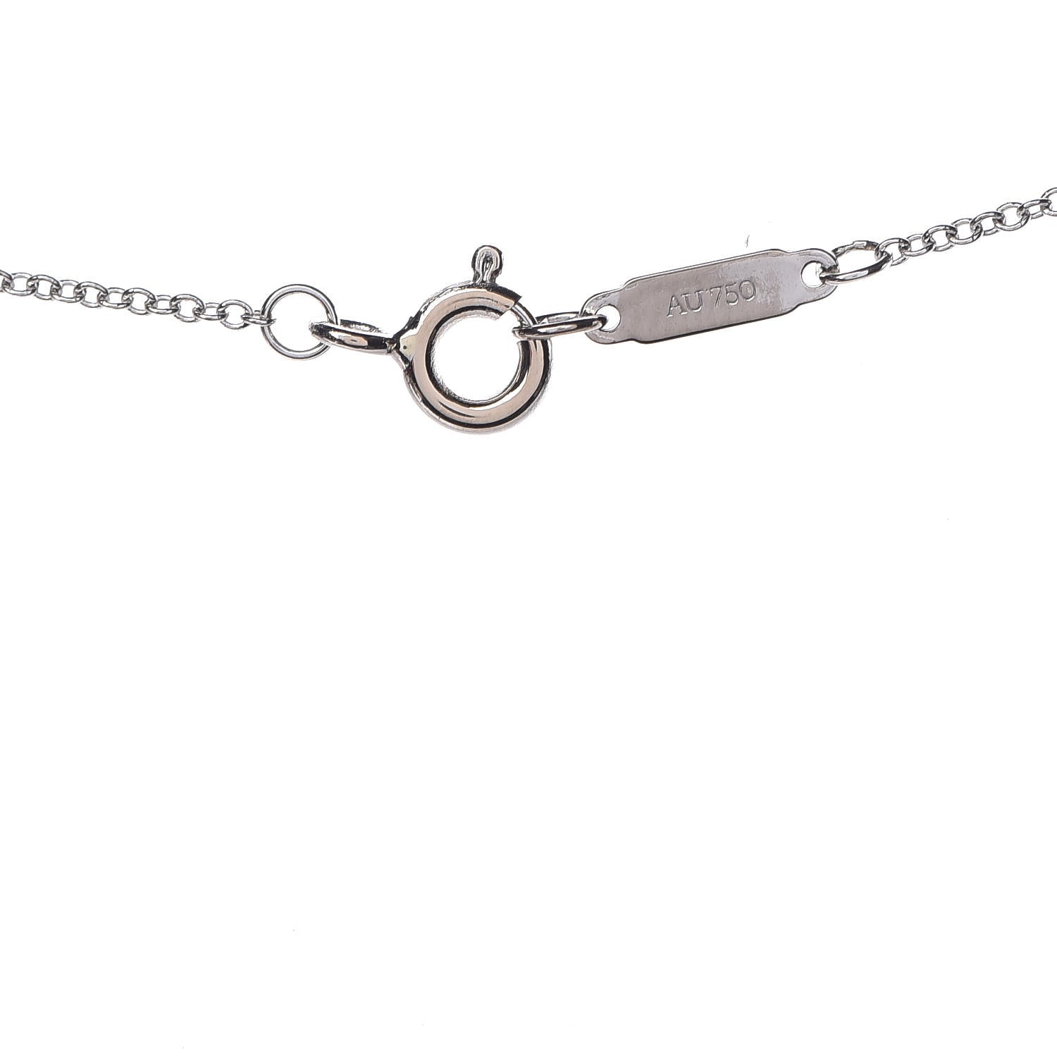 Tiffany 18K White Gold Diamond Medium Cross Pendant Necklace 6 of 6