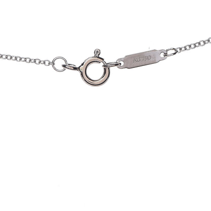Tiffany 18K White Gold Diamond Medium Cross Pendant Necklace 6 of 6