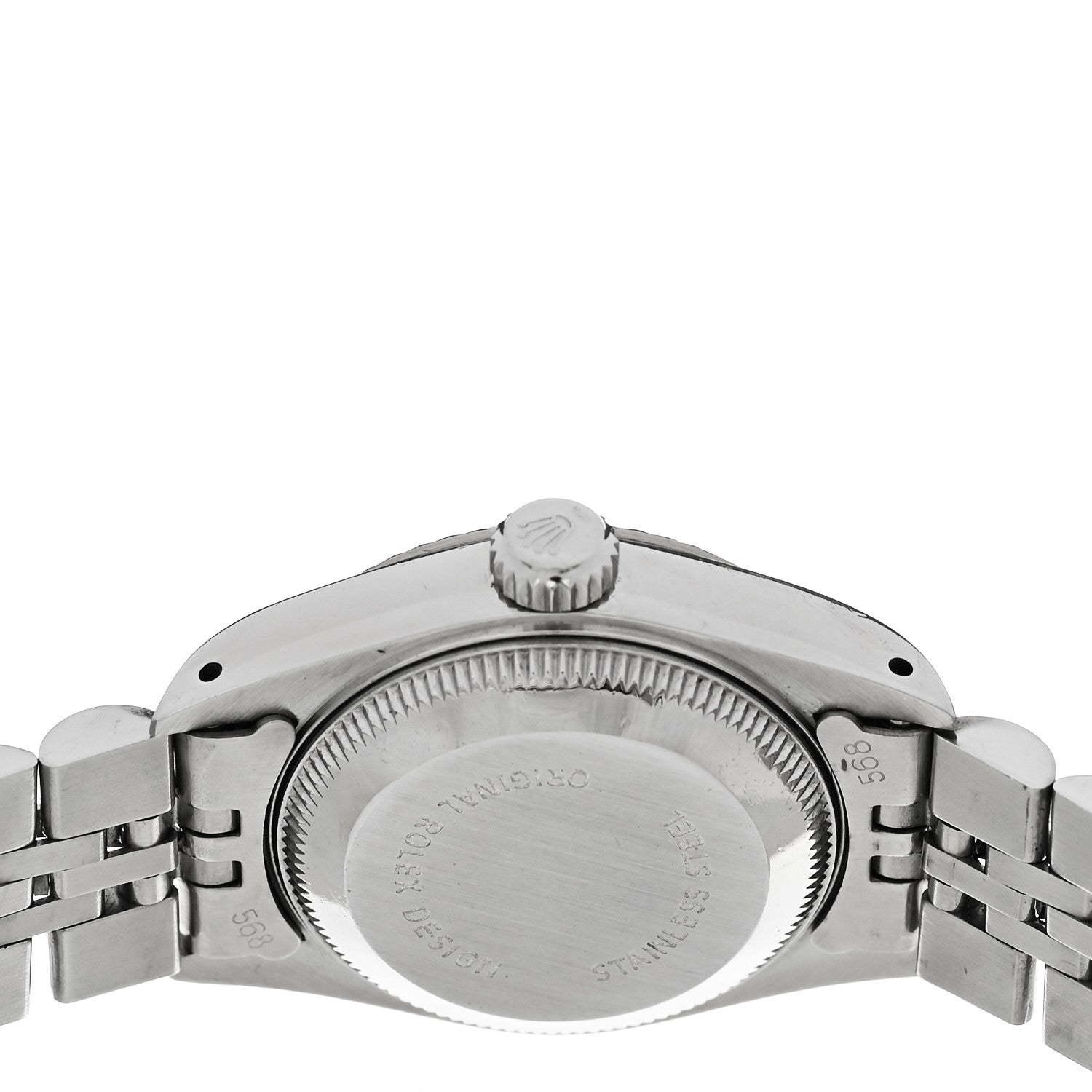 Rolex Stainless Steel 18K White Gold Diamond 26mm Oyster Perpetual Datejust Watch Silver 69174 4 of 5