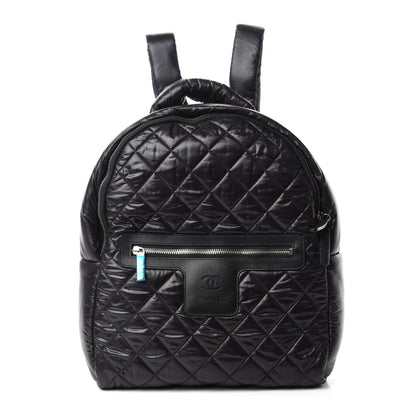 Chanel Nylon Quilted Coco Cocoon Backpack Black 1 of 10
