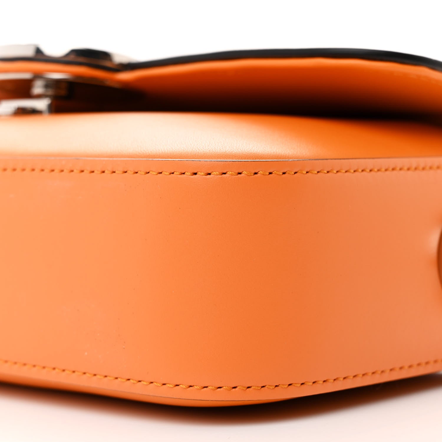 Gucci Senna Calfskin Petite GG Top Handle Shoulder Bag Orange 10 of 12