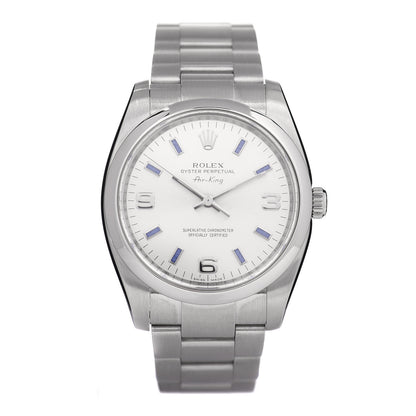 Rolex Stainless Steel 34mm Oyster Perpetual Air-King Watch Blue Index 114200 1 of 4