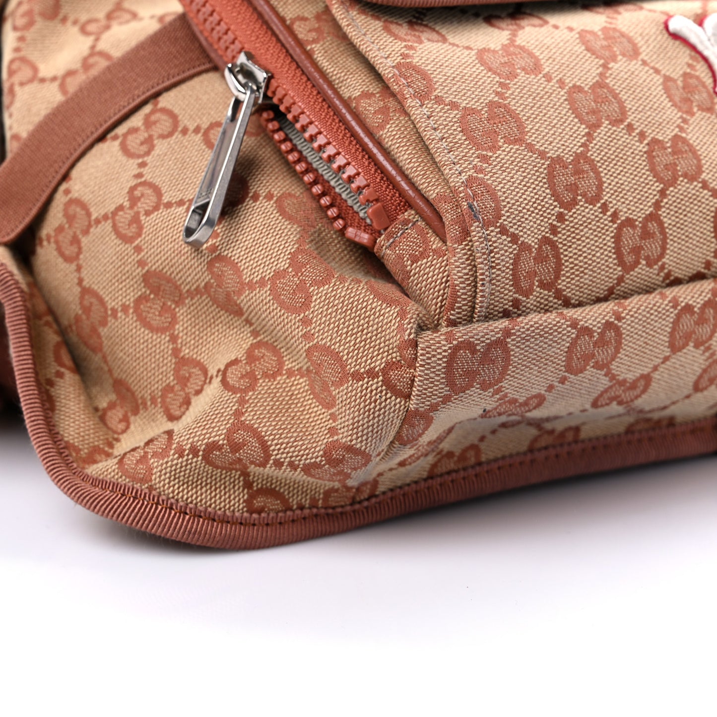 X MLB GG Monogram LA Dodgers Convertible Belt Bag Beige Ruggine Ivory