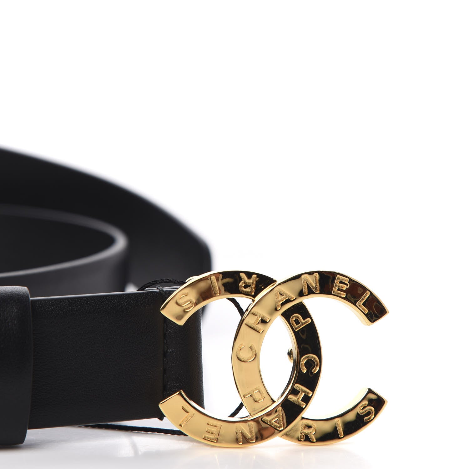 Chanel Calfskin Paris CC Belt 80 or 32 Black 7 of 9