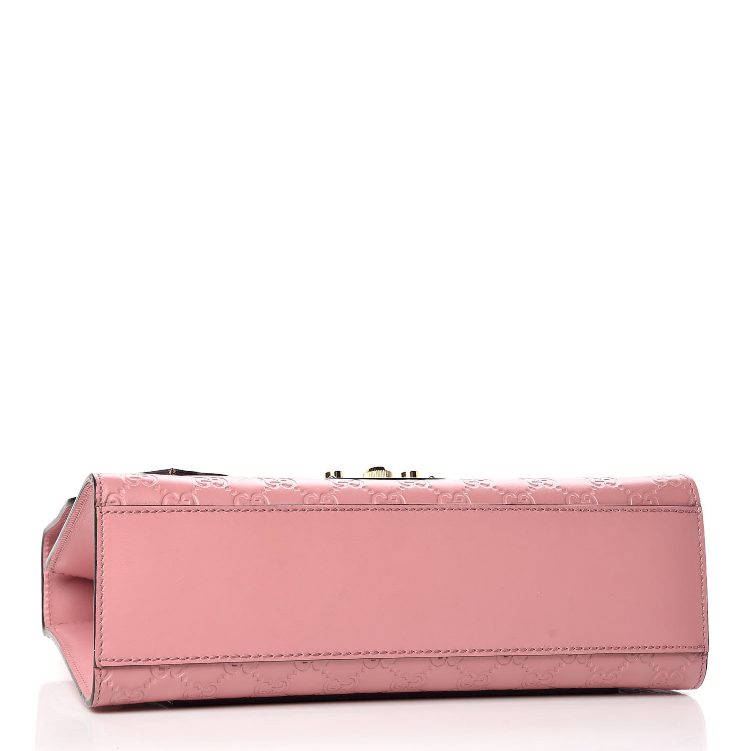 Gucci Guccissima Signature Medium Padlock Shoulder Bag Rose Baby Candy 4 of 9