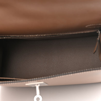 Hermes Tadelakt Kelly Sellier 28 Etoupe 5 of 12