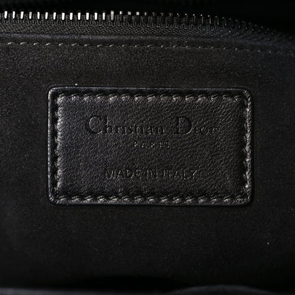 Christian Dior Ultra Matte Calfskin 3D Flower Embellished Medium Lady Dior Black 6 of 9