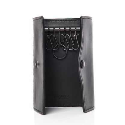 Bottega Veneta Nappa Intrecciato 6 Key Holder Black 5 of 9