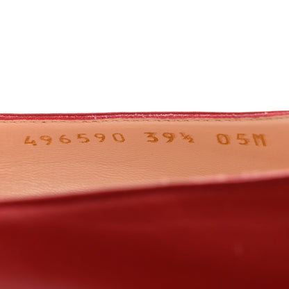 Gucci Nappa Queen Margaret Pumps 39.5 Hibiscus Red 8 of 10