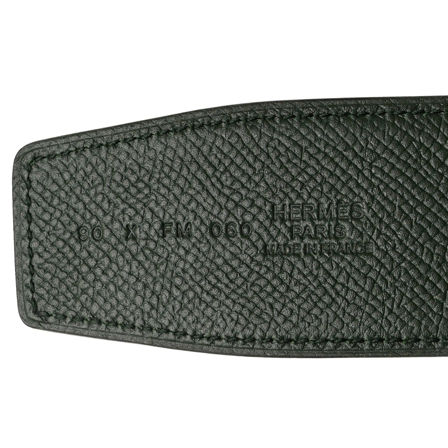 Hermes Epsom 42mm Belt Strap 90 Black Vert Anglais 6 of 10