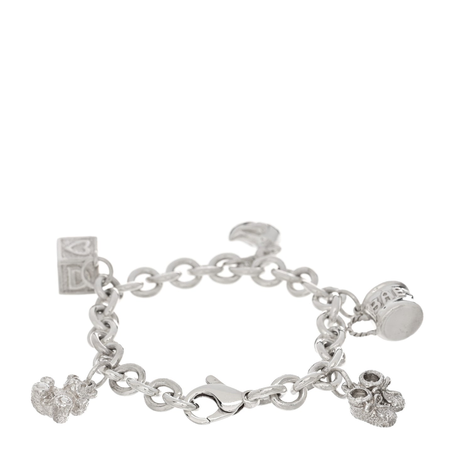 Sterling Silver Baby Charm Bracelet