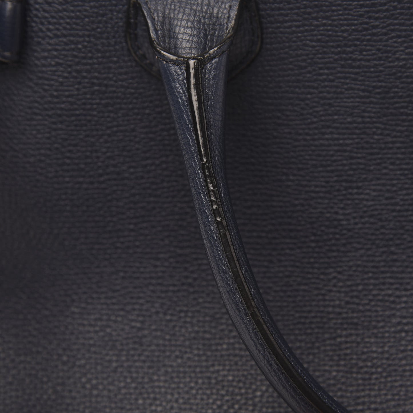 Calfskin House Check Medium Banner Tote Ink Blue