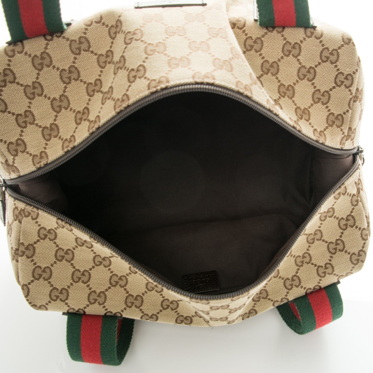 Monogram Web Tote Dark Brown