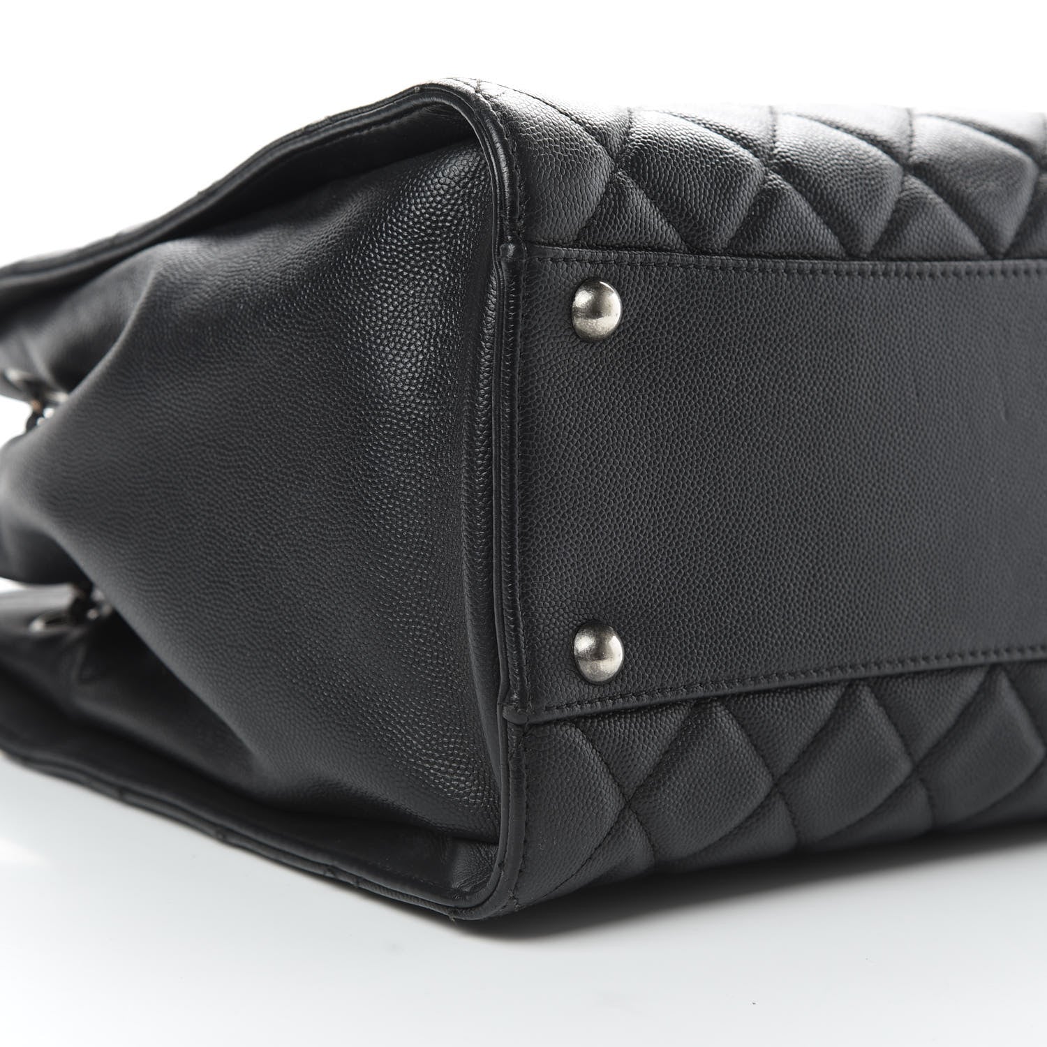 Chanel Caviar Quilted Medium CC Bucket Bag Black 10 of 13