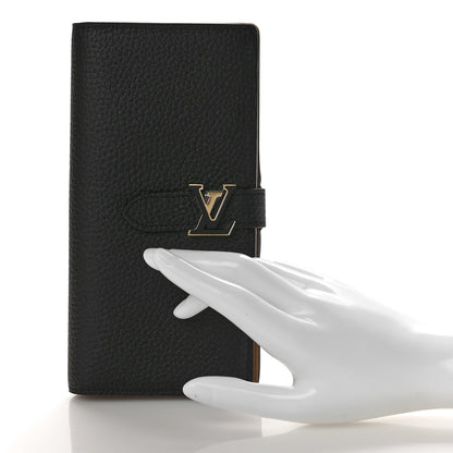 Louis Vuitton Taurillon LV Vertical Capucines Wallet Black Arizona 2 of 8