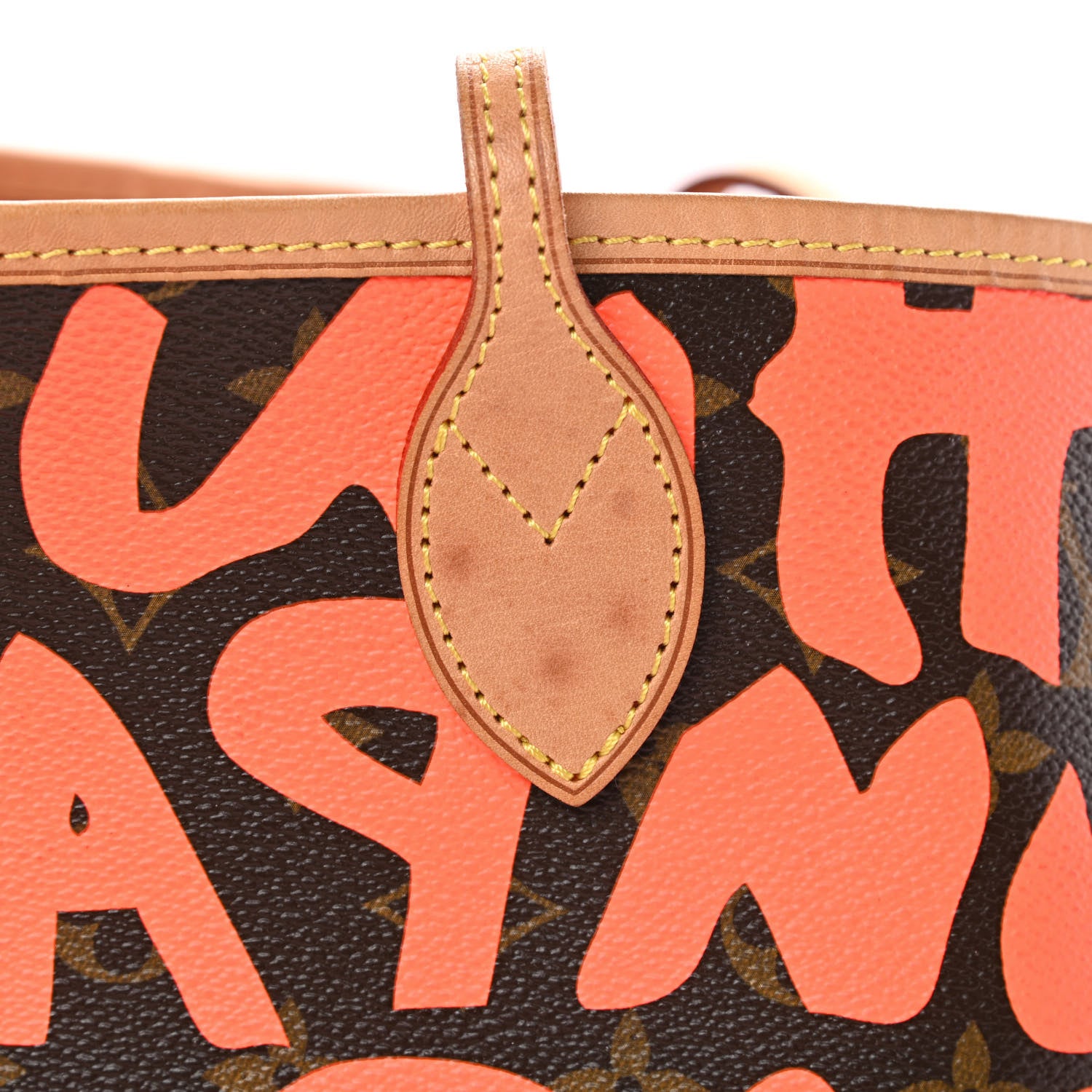 Louis Vuitton Monogram Graffiti Neverfull GM Orange 14 of 15