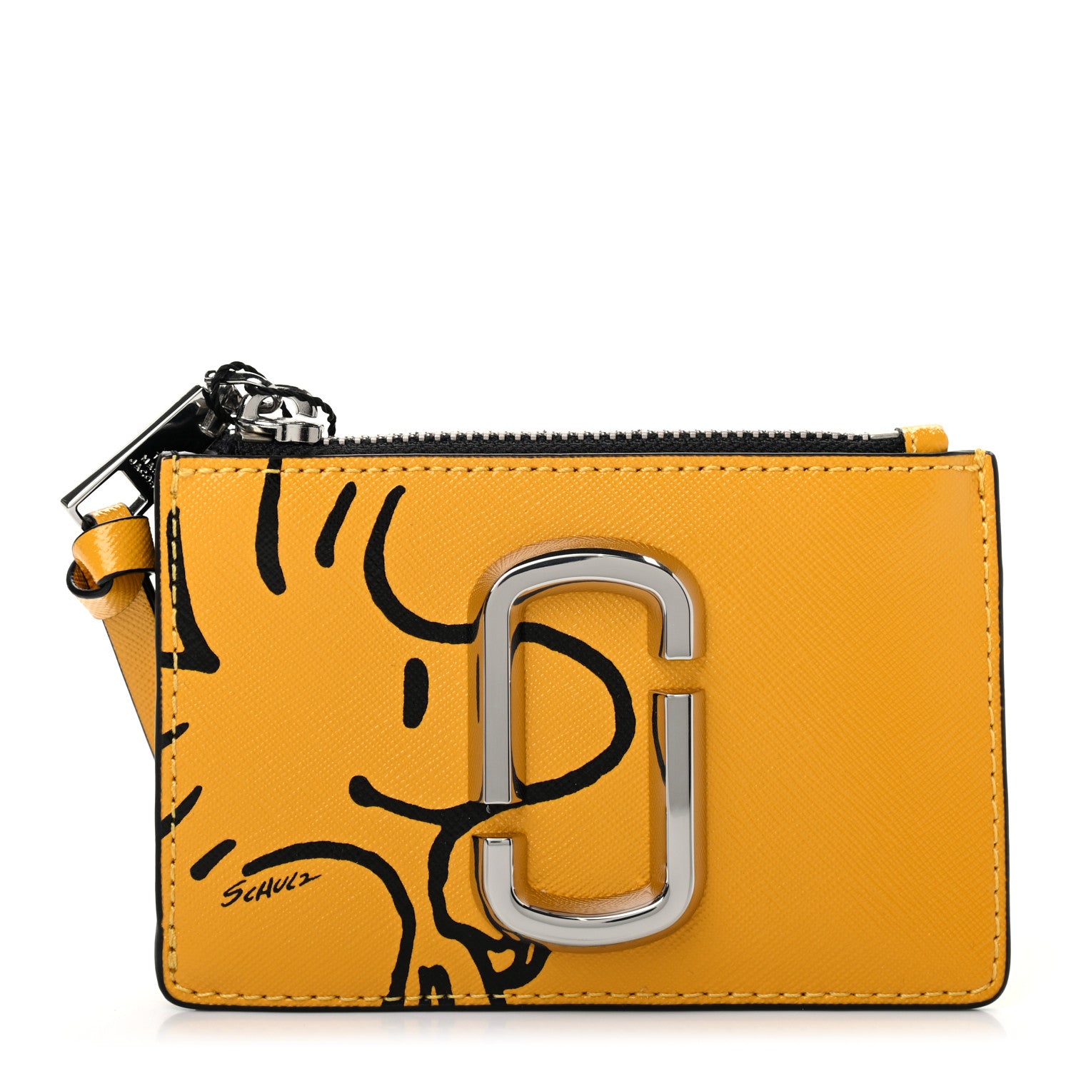 Marc Jacobs X PEANUTS Saffiano Woodstock Top Zip Multi Wallet Yellow 1 of 7