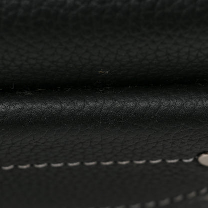 Christian Dior X KAWS Grained Calfskin Saddle Pouch Black 10 of 12