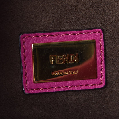 Fendi Vitello Seta Medium Peekaboo Iconic Satchel Magenta 6 of 7