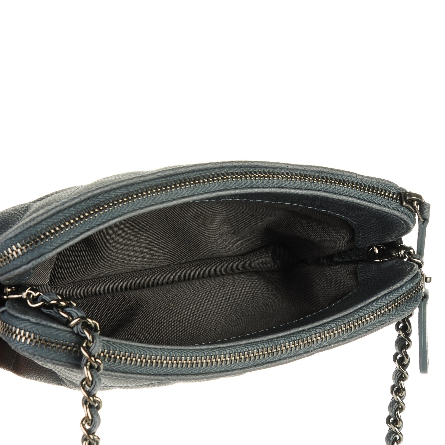 Chanel Caviar Quilted Small Clutch With Chain Grey 4 of 7