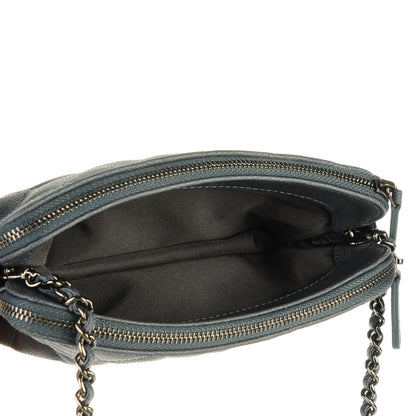 Chanel Caviar Quilted Small Clutch With Chain Grey 4 of 7