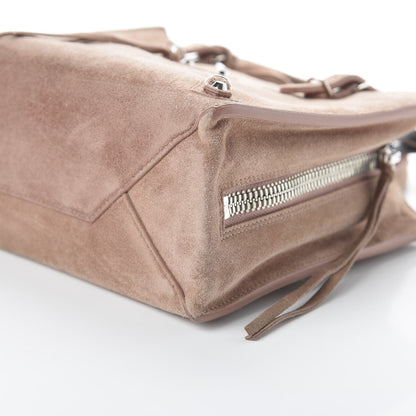 Balenciaga Baby Daim Calf Suede Papier Mini A4 Zip Around Tote Bois De Rose 7 of 11